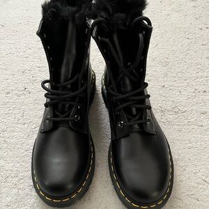 1460 Serena Faux Fur Lined Lace Up Boots